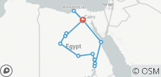  20 Dagen Caïro, Woestijnsafari naar Luxor, Nijlcruise, Hurghada &amp; Alexandrië - 15 bestemmingen 