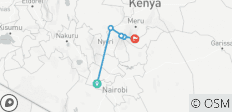  Wandersafari Mount Kenia (5 Tage, 4 Nächte) - 5 Destinationen 