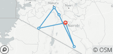  Masai Mara, Nakuru, Naivasha und Amboseli Parks Safari - 7 Tage - 6 Destinationen 