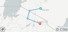  Kenia und Tansania Low Budget Camping Safari - Privatrundreise - 5 Tage - 4 Destinationen 