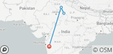  Excursion privée de 2 jours au lever du soleil sur le Taj Mahal au départ de Pune : Hôtels de luxe, vols et billets d\'entrée en ligne - 5 destinations 