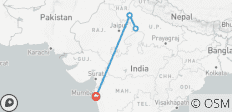  Private 2-Day Taj Mahal Sunrise Trip from Mumbai: Luxury Hotels, Flights and Skip-the-Line Tickets - 5 destinations 