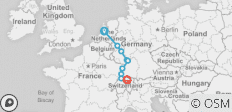  Juwelen des Rheins - Mannheim - Heidelberg (Start Amsterdam, Ende Zürich) - 10 Destinationen 
