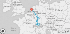  Jewels of the Rhine 2022 (Start Zurich, End Amsterdam) - 11 destinations 