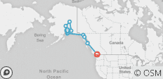  Majestic Alaska (With 7 Days Cruise, 17 Days) - 10 destinations 