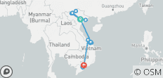  Reise durch Vietnam - 14 Tage - 21 Destinationen 