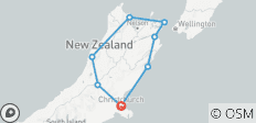  Top of the South Island Loop - 10 Day Self Drive Tour - 8 destinations 