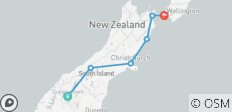  Les points forts de Queenstown à Wellington - 7 jours d\'excursion en voiture - 6 destinations 