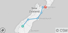  Höhepunkte von Queenstown nach Wellington (Selbstfahrer) - 7 Tage - 6 Destinationen 