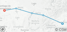 „Camino de Santiago“ (Jakobsweg): Französischer Weg mit dem Fahrrad von Ponferrada - 5 Destinationen 