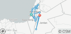  Hoogtepunten van Israël &amp; Jordanië tour - 11 dagen - 24 bestemmingen 