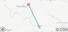  Delhi - Agra Private Taj Mahal Reise mit dem Auto - 3 Destinationen 