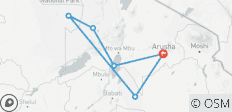  6-daagse safari naar Tanzania toonaangevende Nationale Parken - 6 bestemmingen 