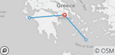  Athens, Zakynthos &amp; Santorini Tour - 10 Days - Premium - 5 destinations 