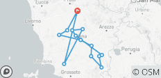  Toskana mit Ferrari Portofino - GPS-geführt - 14 Destinationen 