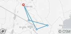  5 Days Amboseli, Tsavo East &amp; Tsavo West Coastal Safari - 5 destinations 