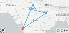  Eine privat geführte Luxusreise zum Goldenen Dreieck und nach Varanasi (ab Mumbai mit Flügen): Taj Mahal, Festungen und Paläste und Jaipur, Varanasi - 6 Destinationen 
