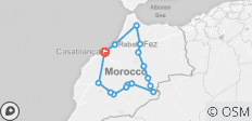  Marokko 10 Tage (von Casablanca) - 15 Destinationen 