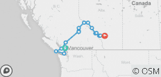  Kanadische Rocky Mountains und Pazifikküste (Von Vancouver bis Calgary) - 12 Destinationen 