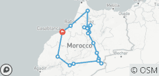  Circuit privé de 12 jours au départ de Casablanca, villes impériales et désert - 17 destinations 