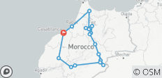 Private Rundreise ab Casablanca, kaiserliche Städte und Wüste (12 Tage) - 17 Destinationen 