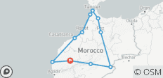  Große Marokko Rundreise (ab Marrakesch,12 Tage) - 11 Destinationen 