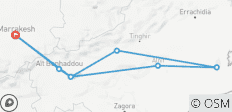  Circuit de 5 jours dans le désert - Sahara, Kasbahs et Canyons - 8 destinations 