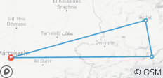  Geführte Atlas trektocht in Marokko | M\'Goun 4068m (7 Tage) - 4 bestemmingen 