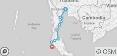  Private self-guided: Cycle Thailand from Bangkok to Phuket - 7 destinations 