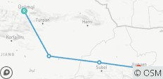  Silk Road At A Glance: Urumqi to Turpan, Dunhuang and Jiayuguan 7D - 4 destinations 