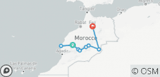  Gruppenreise von Marrakech nach Fes (5 Tage) - 9 Destinationen 