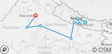  Real Kathmandu to Delhi - 8 destinations 