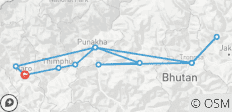  Bhutan Rundreise - 12 Destinationen 