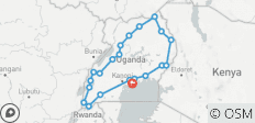  12-daagse Uganda Expeditie: Beleef Momenten met Gorilla\'s, Wildlife en Culturele Ervaringen - 22 bestemmingen 