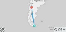  Argentinien: Ushuaia &amp; Bariloche oder umgekehrt - 5 Tage - 4 Destinationen 