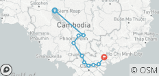  Kambodscha &amp; Vietnam Mekong-Kreuzfahrt an Bord der Mekong Navigator (stromabwärts) - 10 Destinationen 