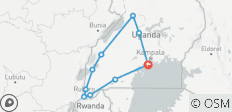  Uganda Gorilla Trekking, Big 5 &amp; Großkatzen Rundreise (14 Tage) - 10 Destinationen 