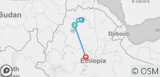  Wandeltocht naar Hoogste Berg van Ethiopië Simiengebergte - 10 bestemmingen 