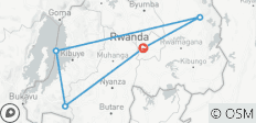  Ruanda Big 5 &amp; Großkatzen, Schimpansen verfolgen - Rundreise (7 Tage) - 5 Destinationen 