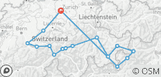  Circuit des Alpes suisses et du Stelvio (Italie) : Guidage par sat-nav préréglé - 16 destinations 