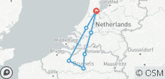  Holland &amp; Belgien Tulpen Flusskreuzfahrt (Amsterdam - Brüssel - Amsterdam) mit MS Crucevita 5* - 10 Destinationen 