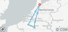  Holland &amp; Belgien Tulpen-Flusskreuzfahrt (Amsterdam - Brüssel - Amsterdam) - MS Crucevita 4* sup - 10 Destinationen 