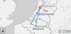  Holland &amp; Belgium Tulip River Cruise (Amsterdam - Brussels - Amsterdam) - MS Crucevita 5* - 7 destinations 