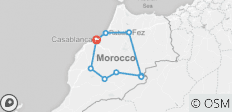  Geschichte und Sand - Fes, Sahara und Marrakesch - 9 Destinationen 