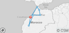  Essential Morocco - Chefchaouen, Fes, and Marrakech - 7 destinations 