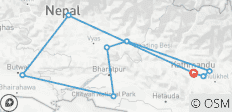  Kathmandu, Chitwan, Lumbini und Pokhara - 9 Destinationen 