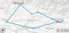  Kathmandu, Chitwan, Lumbini and Pokhara - 10 destinations 