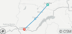  Spannende LUSAKA naar LIVINGSTONE Overland avontuurlijke Safari Tour - 6 Dagen - 3 bestemmingen 