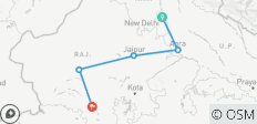  Viaje de 7 días al triángulo de oro con Jodhpur y Udaipur - 5 destinos 