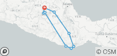  Rondreis door Oaxaca – verken ruïnes, ongelooflijke watervallen, charmante steden &amp; nog veel meer - 9 bestemmingen 